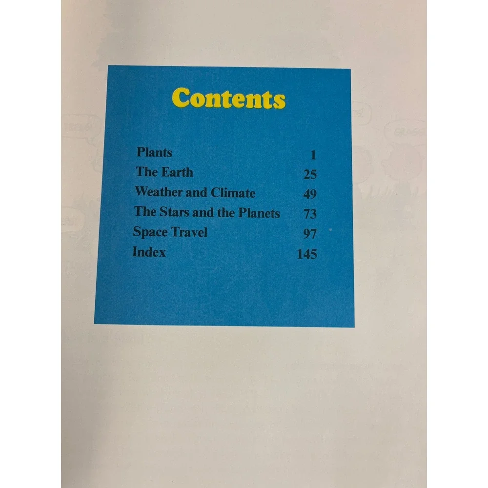 Charlie Brown's Second Super Book of Questions Answers 1979 Space Earth Science